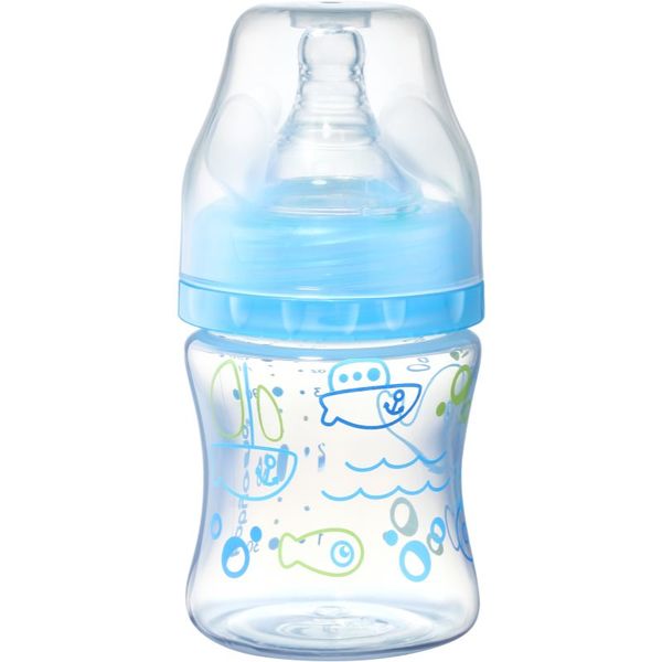 BabyOno BabyOno Baby Bottle bočica za bebe protiv kolika 0m+ Blue 120 ml