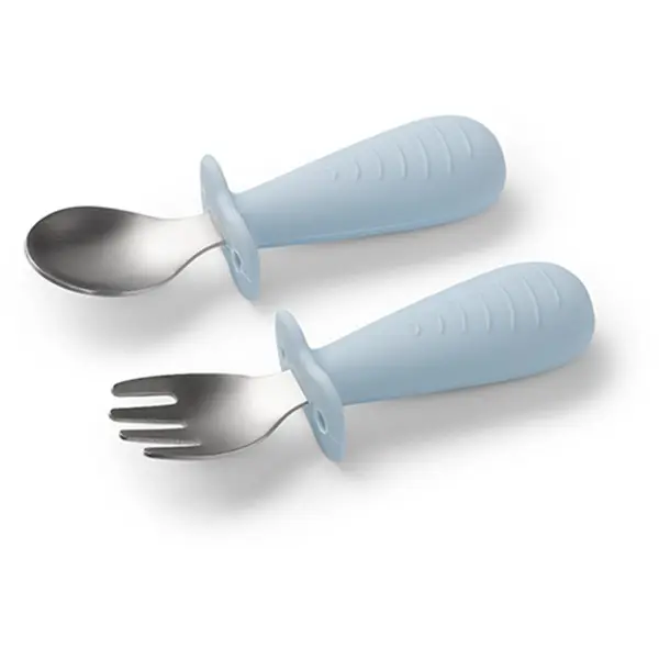 BabyOno BabyOno Be Active Stainless Steel Spoon and Fork pribor za djecu Blue 12m+ 2 kom