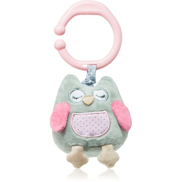BabyOno BabyOno Have Fun Musical Toy for Children viseća igračka kontrastnih boja s melodijom Owl Sofia Pink 1 kom