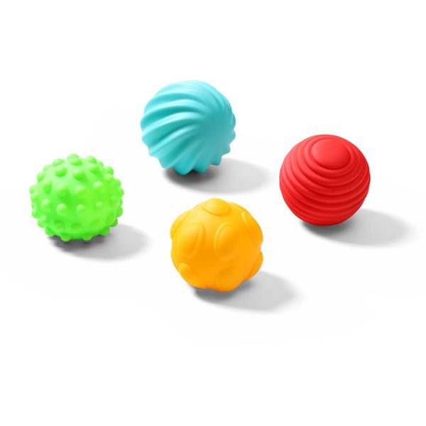 BabyOno BabyOno Have Fun Sensory Balls mekane senzorske loptice 6 m+ 4 kom