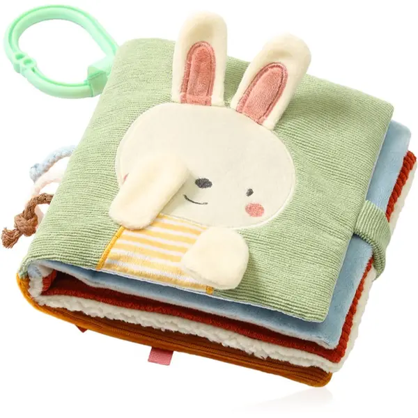 BabyOno BabyOno Reversible Sensory Cloth Book 0m+ edukativna knjiga kontrastnih boja Nature 1 kom