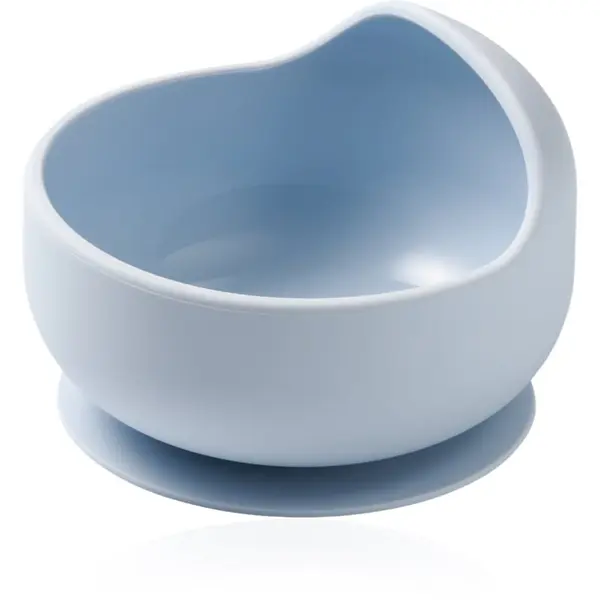 BabyOno BabyOno Siilicone Plate 6m+ silikonska zdjelica s vakuumskim držačem 6 m+ Blue 1 kom