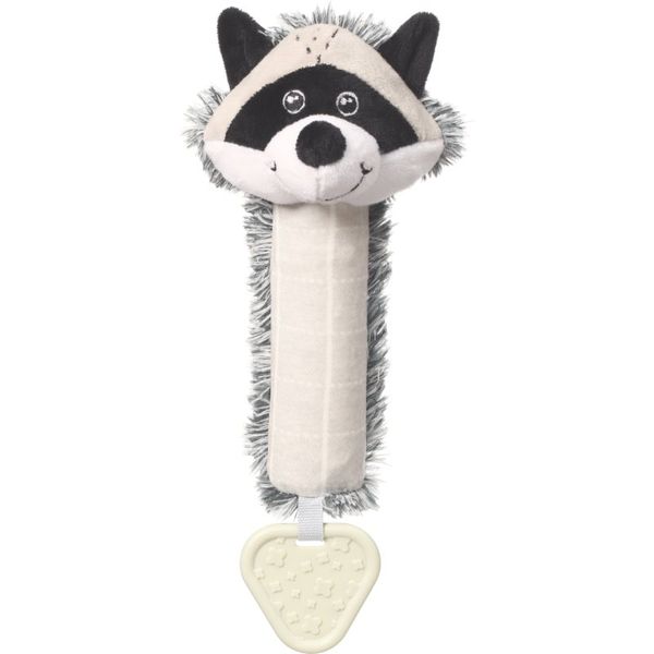 BabyOno BabyOno Squeaky Toy with Teether skvičavac s grickalicom Racoon Rocky 1 kom