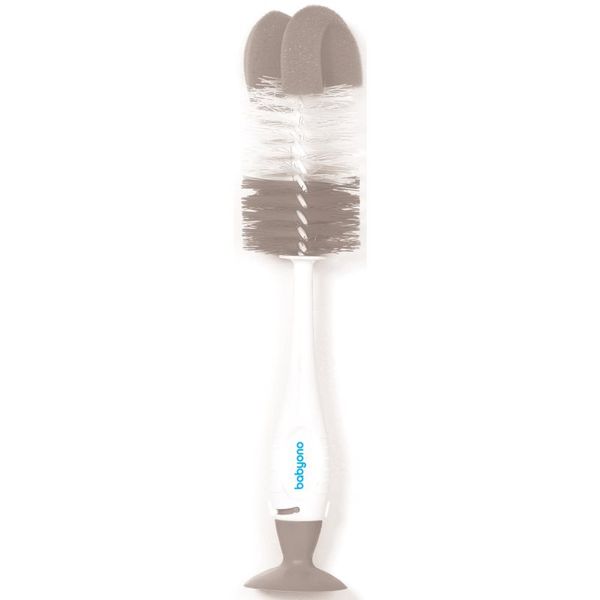 BabyOno BabyOno Take Care Brush for Bottles and Teats četka za čišćenje 2 u 1 Grey 1 kom