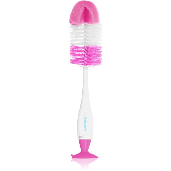 BabyOno BabyOno Take Care Brush for Bottles and Teats četka za čišćenje 2 u 1 Pink 1 kom