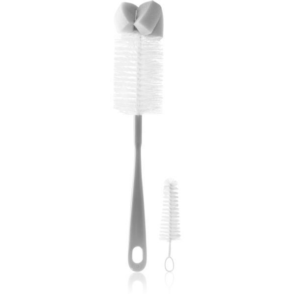 BabyOno BabyOno Take Care Brush for Bottles and Teats with Mini Brush & Sponge Tip četka za čišćenje Grey 2 kom