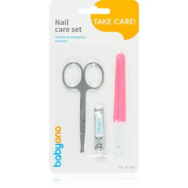 BabyOno BabyOno Take Care Nail Care set za manikuru za djecu Red