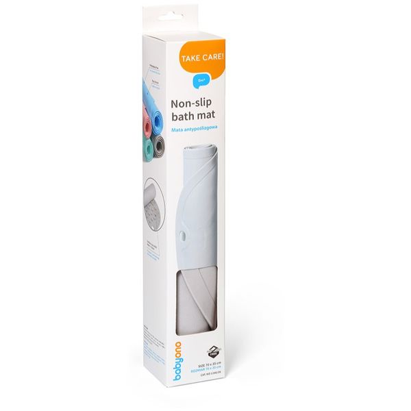 BabyOno BabyOno Take Care Non-Slip Bath Mat protuklizna podloga za u kadu White 70x35 cm 1 kom