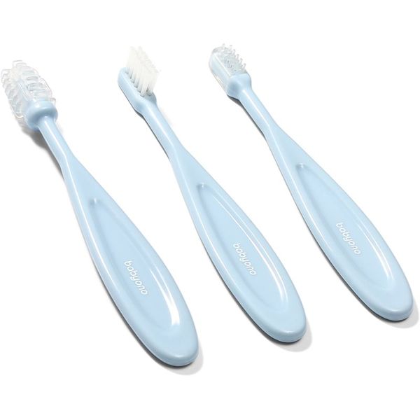 BabyOno BabyOno Toothbrush dječja četkica za zube Blue 3 kom
