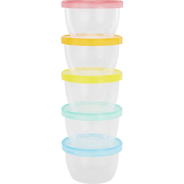 Badabulle Badabulle Maxi Fun Colors posudica sa zatvaračem 5x250 ml