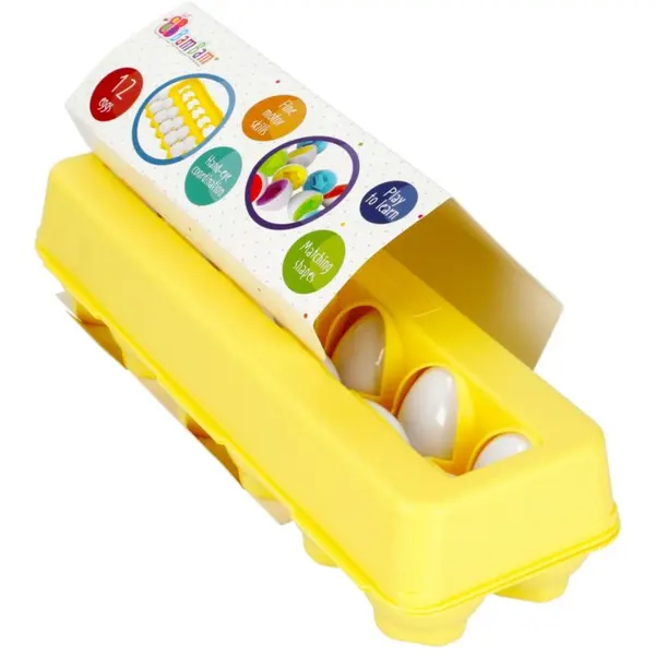 Bam-Bam Bam-Bam Egg Shape Sorter Set aktivna umetaljka 18m+ 10 kom