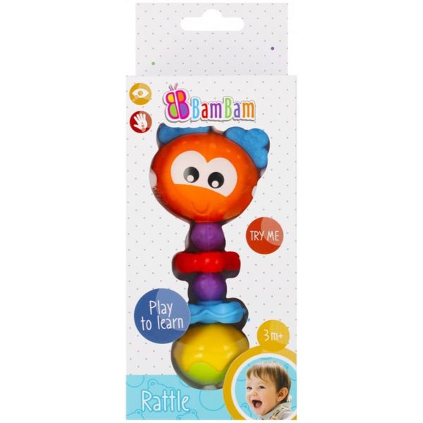 Bam-Bam Bam-Bam Rattle zvečka 3m+ Beetle 1 kom