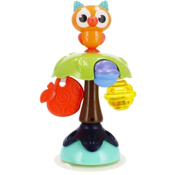 Bam-Bam Bam-Bam Suction Cup Toy aktivna igračka s vakuumskim držačem 6m+ Owl 1 kom