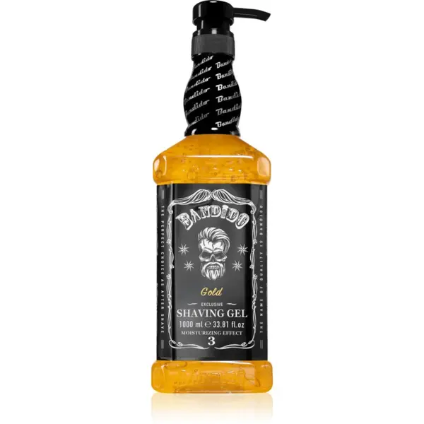 BANDIDO BANDIDO Shaving Gel gel za brijanje nijansa Gold Exclusive 1000 ml