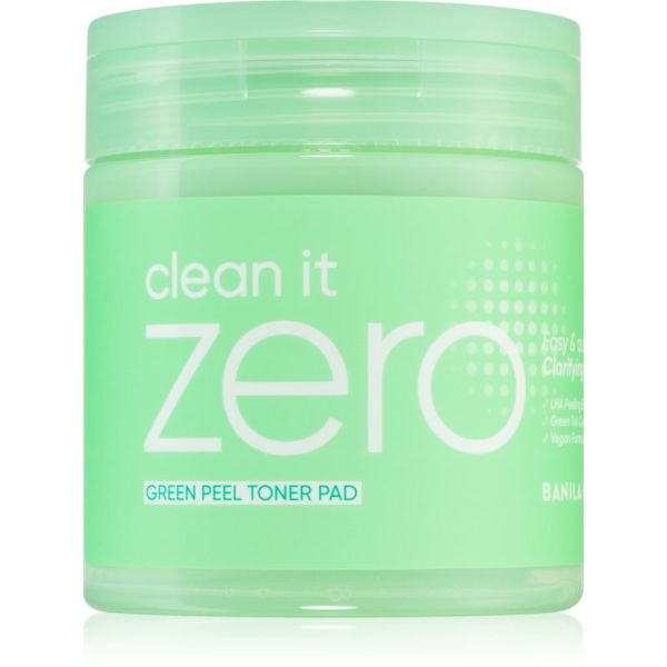Banila Co. Banila Co. clean it zero Green Peel Toner Pad blazinice za piling lica za masno i problematično lice 70 kom