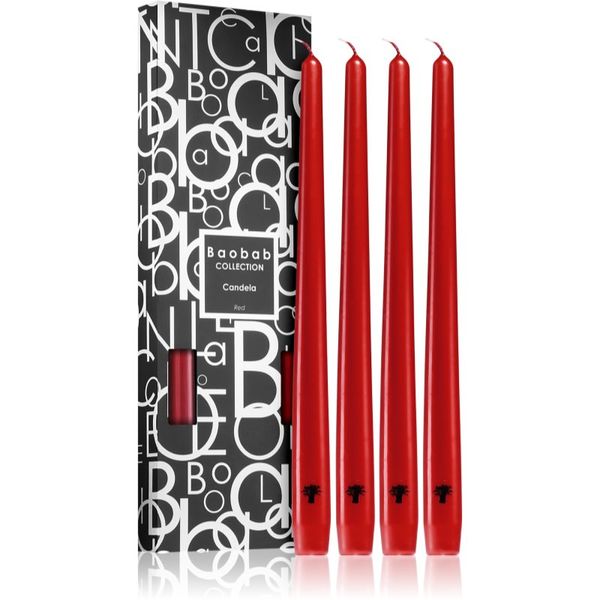 Baobab Collection Baobab Collection Candela Red svijeća 4 kom
