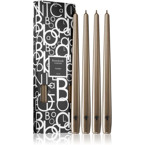 Baobab Collection Baobab Collection Candela Taupe svijeća 4 kom