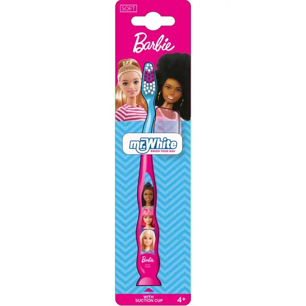 Barbie Barbie Mr.White četkice za zube s vakuumskim držačem za djecu 4+ 1 kom