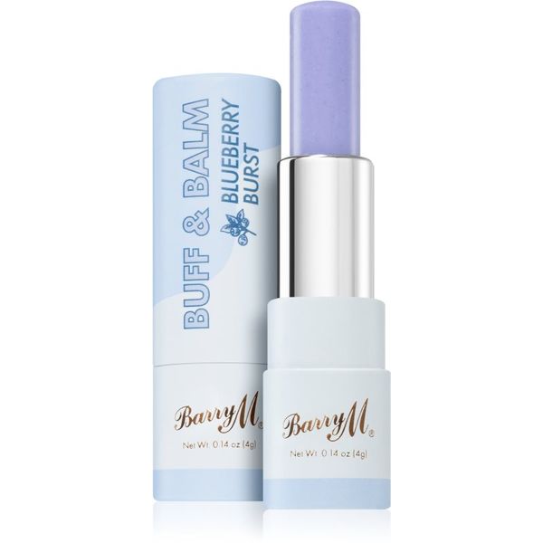 Barry M Barry M Buff & Balm balzam za zaglađivanje usana za volumen nijansa Blueberry Burst 4 ml