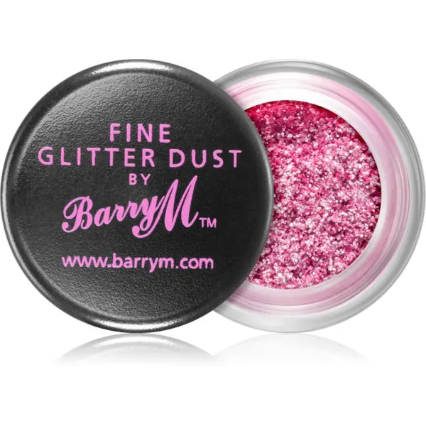 Barry M Barry M Fine Glitter Dust sjenilo za oči sa šljokicama nijansa Crimson Pink 10 g