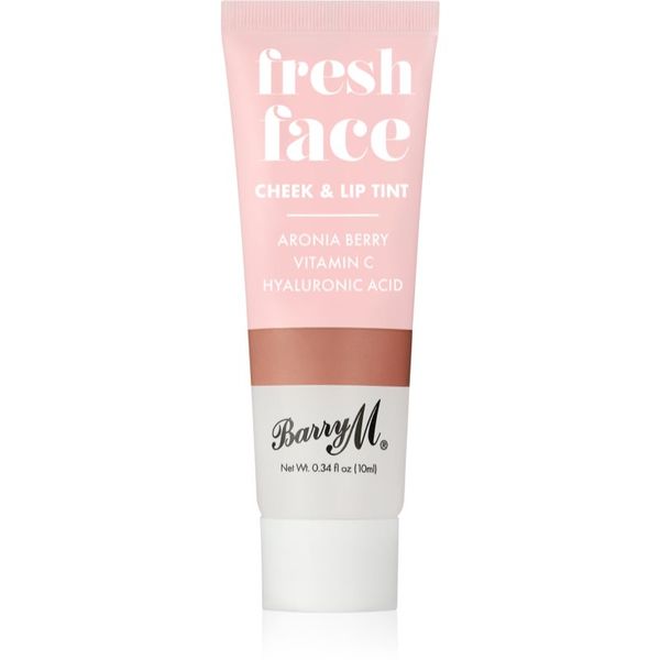 Barry M Barry M Fresh Face tekuće rumenilo i sjajilo za usne nijansa Caramel Kiss 10 ml