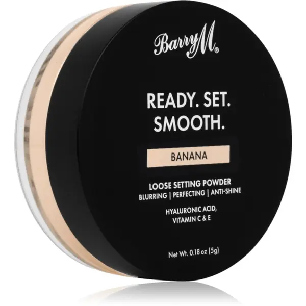 Barry M Barry M Ready Set Smooth matirajući puder u prahu nijansa Banana 5 g