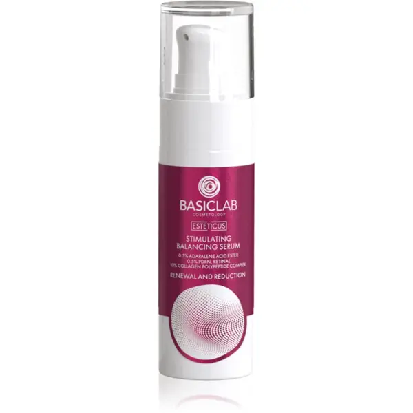 BasicLab BasicLab Cosmetology Esteticus stimulativni serum za ujednačenu boju tena 0.5% Adapalene Acid Ester, 10% Collagen Polypeptide Complex, 0.5% PDRN 30 ml