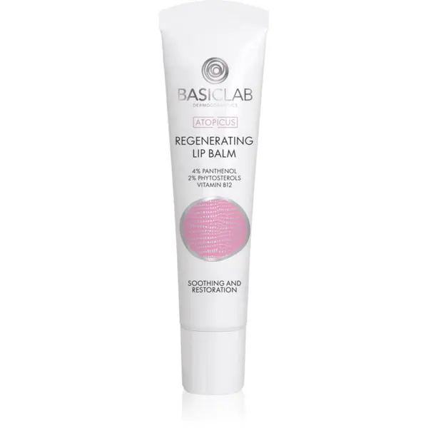 BasicLab BasicLab Dermocosmetics Atopicus regenerirajući balzam za usne za vrlo suhu, osjetljivu i atopičnu kožu 15 ml