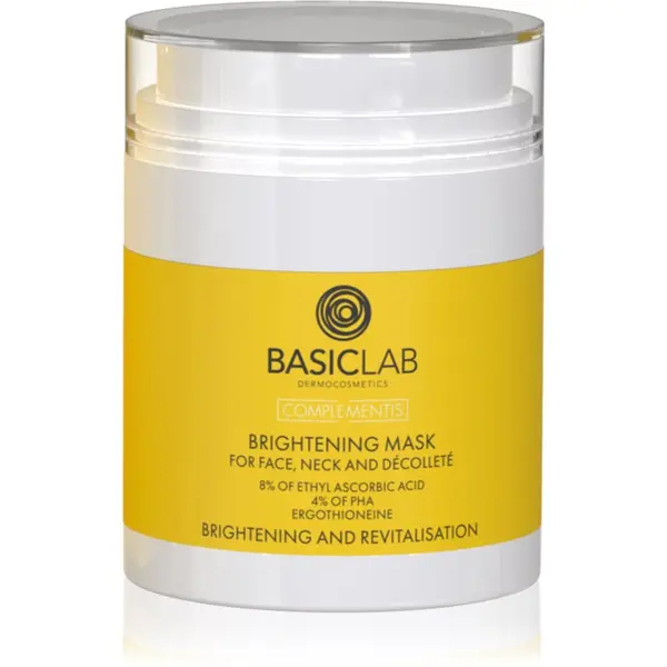 BasicLab BasicLab Dermocosmetics Complementis posvjetljujuća maska za neujednačeno lice bez sjaja 50 ml