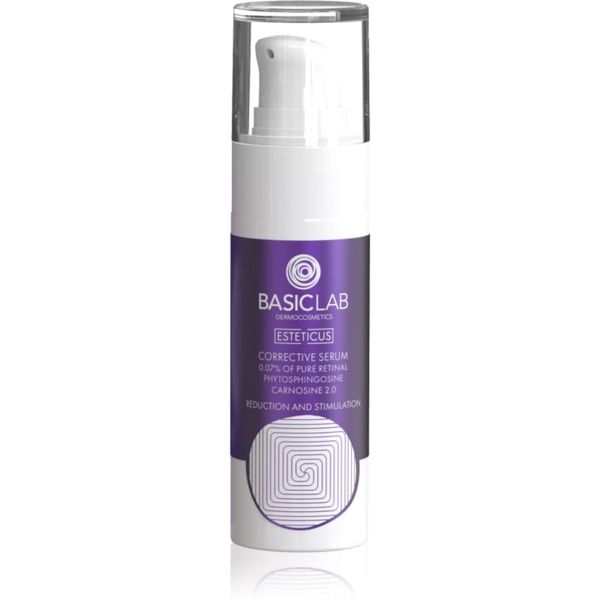 BasicLab BasicLab Dermocosmetics Esteticus serum za zaglađivanje za ujednačavanje tena lica 30 ml