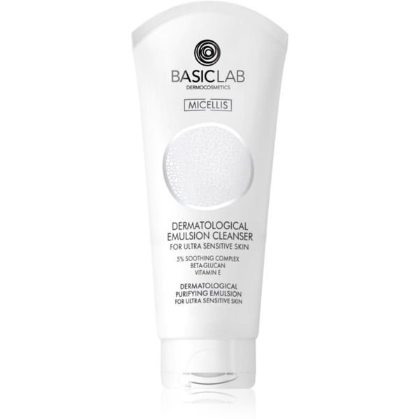 BasicLab BasicLab Dermocosmetics Micellis nježna emulzija za čišćenje za vrlo osjetljivo lice 100 ml