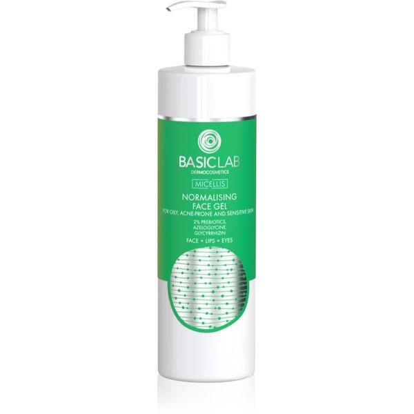 BasicLab BasicLab Dermocosmetics Micellis normalizirajući gel za čišćenje za masno lice sklono aknama 300 ml