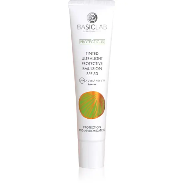 BasicLab BasicLab Dermocosmetics Protecticus ultra lagani tonirani fluid za mješovitu i masnu kožu SPF 50+ 40 ml
