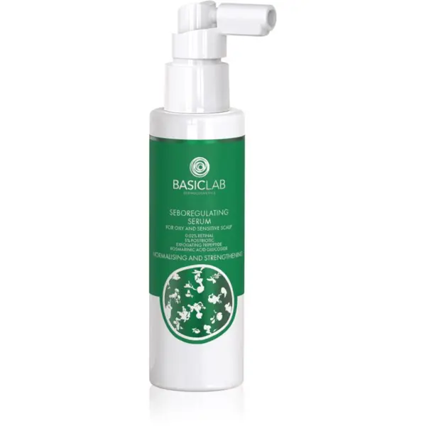 BasicLab BasicLab Dermocosmetics Trichologis normalizirajući tonik za smanjenje lučenja sebuma za masno vlasište 100 ml