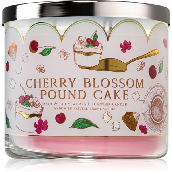 Bath & Body Works Bath & Body Works Cherry Blossom Pound Cake mirisna svijeća 411 g