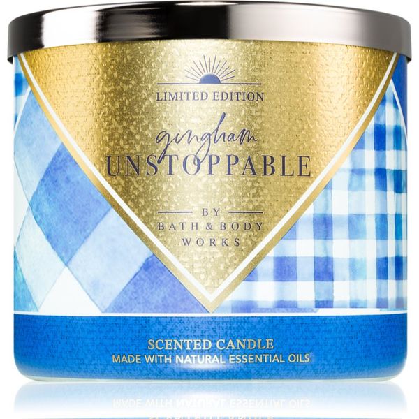 Bath & Body Works Bath & Body Works Limited Edition Gingham Unstoppable mirisna svijeća 411 g