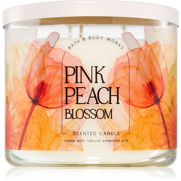 Bath & Body Works Bath & Body Works Pink Peach Blossom mirisna svijeća 411 g