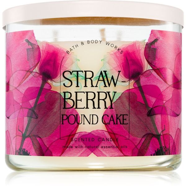 Bath & Body Works Bath & Body Works Strawberry Pound Cake mirisna svijeća 411 g