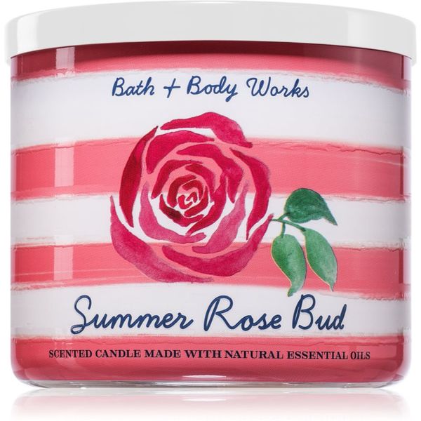 Bath & Body Works Bath & Body Works Summer Rose Bud mirisna svijeća 411 g