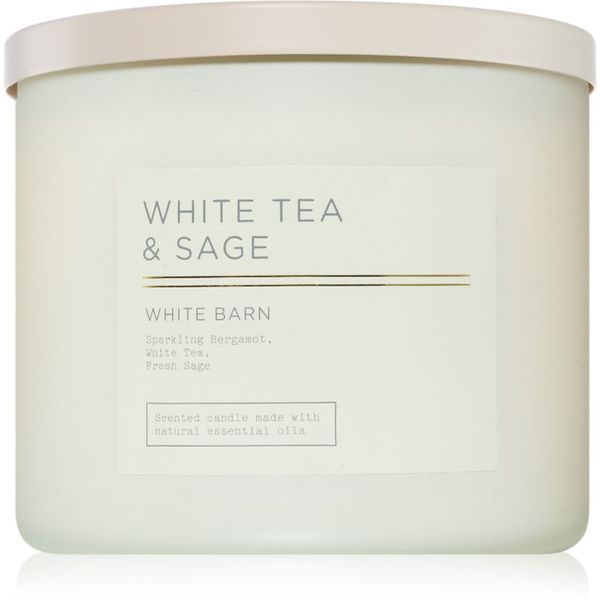Bath & Body Works Bath & Body Works White Tea & Sage mirisna svijeća 411 g