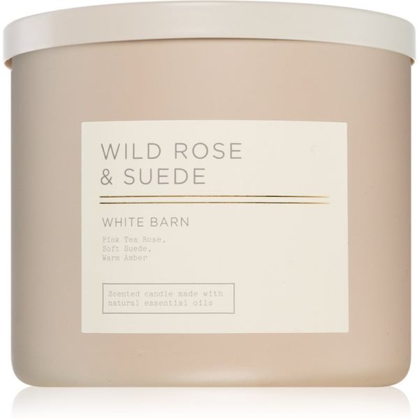 Bath & Body Works Bath & Body Works Wild Rose & Suede mirisna svijeća 411 g