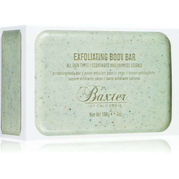 Baxter of California Baxter of California Exfoliating Body Bar Cedarwood & Oakmoss Essence eksfolijacijski sapun za tijelo za muškarce 198 g