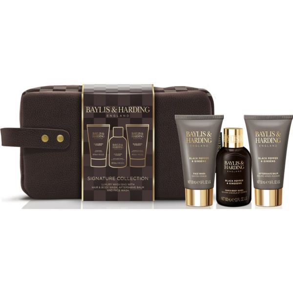 Baylis & Harding Baylis & Harding Black Pepper & Ginseng poklon set (kozmetička torbica) za muškarce