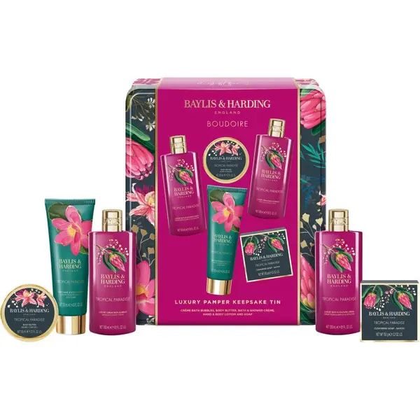 Baylis & Harding Baylis & Harding Boudoire Tropical Paradise poklon set metalna kutija