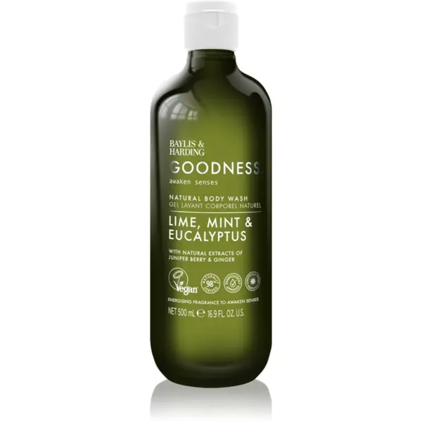 Baylis & Harding Baylis & Harding Goodness Awaken Senses osvježavajući gel za tuširanje parfemi Lime, Mint & Eucalyptus 500 ml