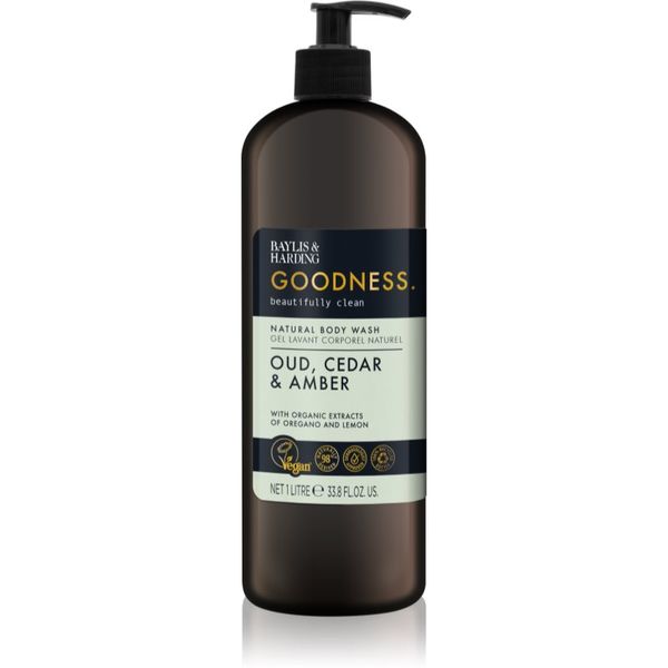 Baylis & Harding Baylis & Harding Goodness Oud, Cedar & Amber prirodni gel za tuširanje 1000 ml