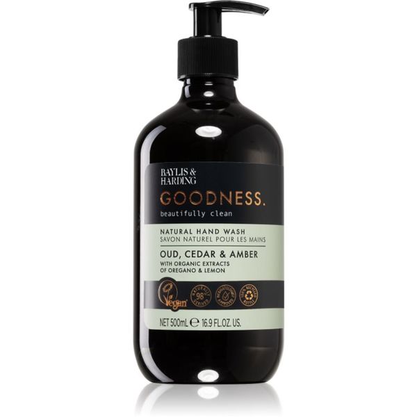 Baylis & Harding Baylis & Harding Goodness Oud, Cedar & Amber prirodni tekući sapun za ruke 500 ml