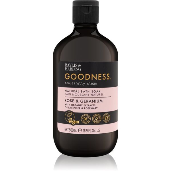Baylis & Harding Baylis & Harding Goodness Rose & Geranium pjena za kupanje s mirisom cvijeća 500 ml