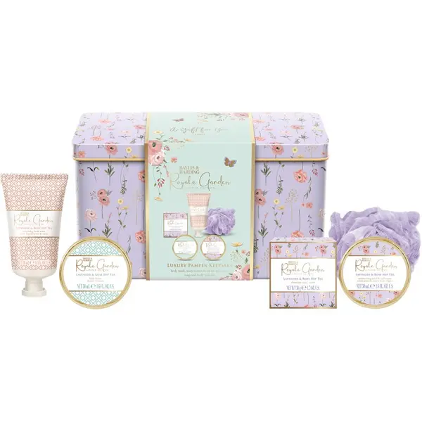 Baylis & Harding Baylis & Harding Royale Garden Lavender & Rose Hip Tea poklon set metalna kutija