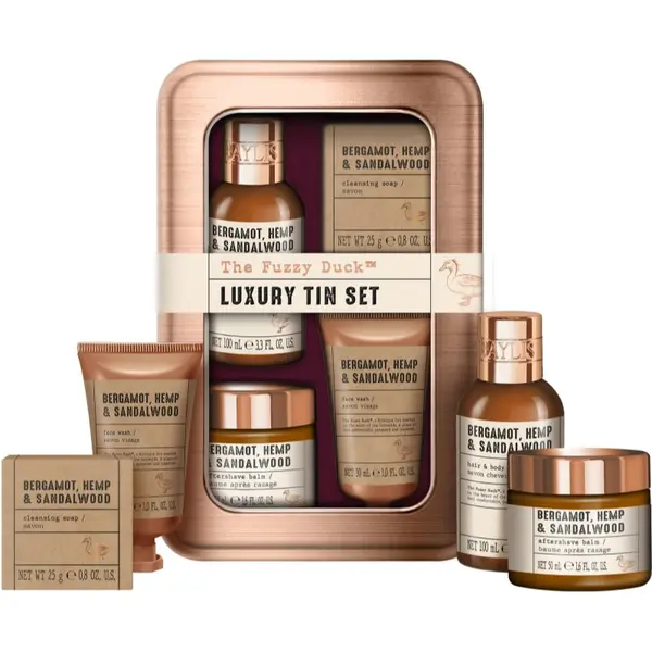Baylis & Harding Baylis & Harding The Fuzzy Duck Bergamot, Hemp & Sandalwood poklon set metalna kutija